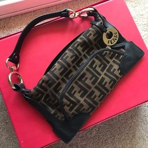 Fendi Authentic Zucca Canvas Handbag